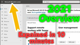 New Microsoft 365 Admin center All tabs explained in 10 minutes  Office 365 [upl. by Cilurzo881]