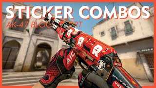 AK47 Bloodsport Sticker Combinations in CSGO 2019 [upl. by Iarised93]