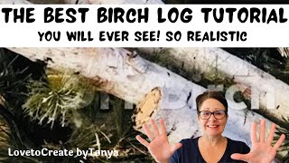 The Best Birch Log Tutorial so Realistic [upl. by Assehc]