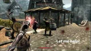 Skyrim Fun in Whiterun with the Wabbajack [upl. by Agostino34]