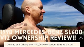 1998 MercedesBenz SL600 V12 Review R129 Ownership Experience [upl. by Isoais]