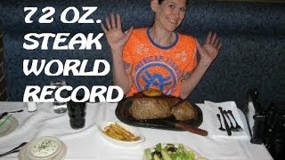 WORLD RECORD Molly Schuyler Devours 72 oz Steak in Under 3 Minutes [upl. by Lowery245]