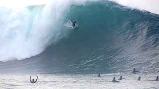 Surfers Catch Unbelievable Waves at The Wedge [upl. by Agamemnon285]