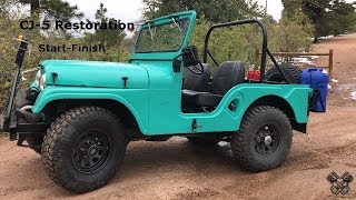 1965 Jeep CJ5 Restoration Full Video [upl. by Ah]