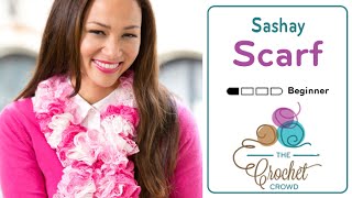 Knit Sashay Scarf  BEGINNER  The Crochet Crowd [upl. by Eiramlehcar]