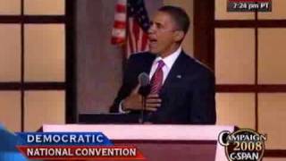 CSPAN Sen Barack Obamas Full Speech to the DNC [upl. by Follmer]