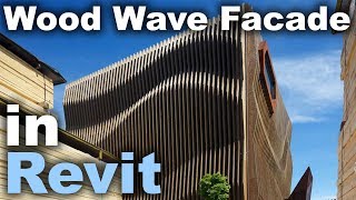 Wave Wood Facade in Revit Tutorial [upl. by Jeanne]