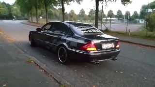 Mercedes S600 L V12  real EISENMAN exhaust sound on the Run [upl. by Clayton]