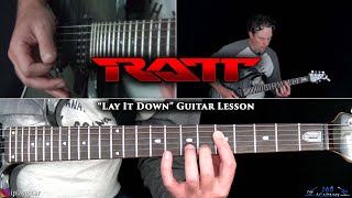 Ratt  Lay It Down Guitar Lesson [upl. by Micheal890]