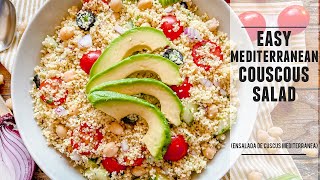 Mediterranean Couscous Salad  Couscous you Literally Can´t Resist [upl. by Kerrin]