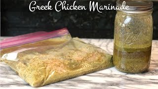 Greek Chicken Marinade Recipe [upl. by Aissila482]