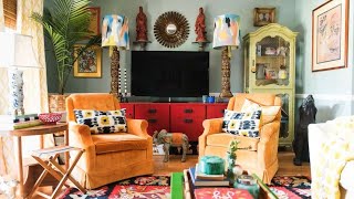 Colorful Maximalism In Boho Home ▸ South Carolina [upl. by Enaled653]