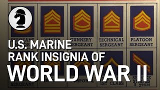 US Marine Rank Insignia of WW2 [upl. by Efioa]