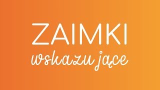 7 ZAIMKI WSKAZUJĄCE  hiszpańska gramatyka [upl. by Ajnek]