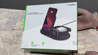 BELKIN 3 IN 1 WIRELESS CHARGER  UNBOXING [upl. by Holtorf449]