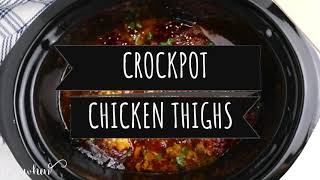 Crockpot Chicken Thighs Bone In [upl. by Eenhat]