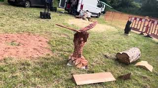 A fabulous range of wooden sculpture at Caerleon festival 2024 [upl. by Eical]