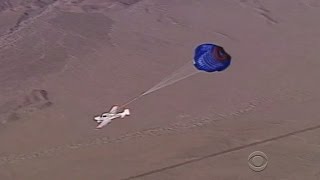 Powerless plane makes parachute landing [upl. by Nakre]