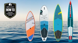 How To Choose The Right Board  Understanding SUP Shapes [upl. by Enneibaf]