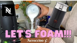 How To Foam Milk With Aeroccino 3 Make Coffee With Foam Tips amp Tricks  Easy Foamed Latte Recipe [upl. by Kameko]