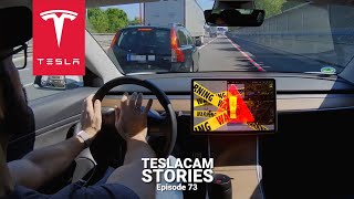 TESLA AUTOPILOT CRASHES amp SAVES  TESLACAM STORIES 73 [upl. by Shue]