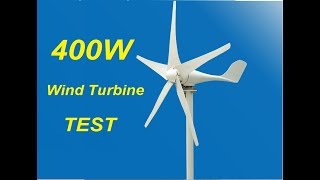 400W Wind Turbine Review and Test [upl. by Akemor]