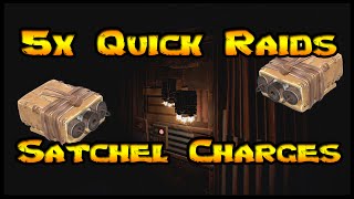 Rust  5x Quick Raids using Satchel Charges  Vanilla [upl. by Arde]