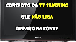 PROBLEMA TV LCD SAMSUNG NÃO LIGA [upl. by Jacky]