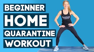 Beginner Strength At Home Workout No Equipment  Quarantine Workout [upl. by Ranchod788]