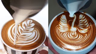 Amazing Cappuccino Latte Art Skills 2019 ❤️ [upl. by Ennavoj]