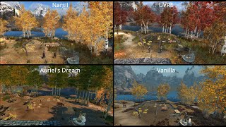 Comparing 3 offical SkyrimVR Wabbajack lists to Vanilla graphics 4K [upl. by Eiddet]