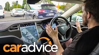 Tesla Model S AutoPilot Review [upl. by Kerk]