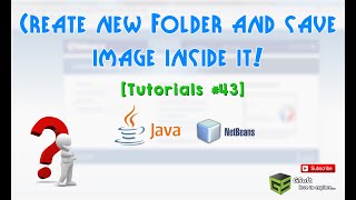 how to save image in new directory or folder using java netbeans  java tutorials43 [upl. by Idna]