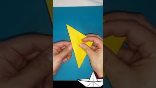 BARCO DE ORIGAMI ⛵⛵⛵ Como hacer un barquito de papel [upl. by Gilges]