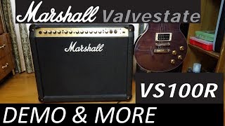 Marshall Valvestate VS100R Demo amp More [upl. by Oxford217]