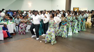 Congolese Wedding Entrance Dance  Serge Pami Onction Epakwa Wyoming MI [upl. by Chavey498]