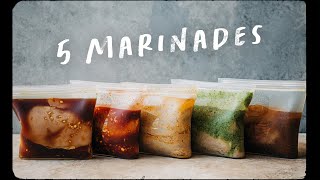 5 EASY Chicken Marinades  Salad Idea [upl. by Galven]