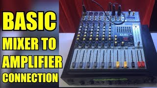 HOW TO CONNECT MIXER TO AMPLIFIER  Setup Guide  Basic Tutorial  Balanced Connection [upl. by Fu]