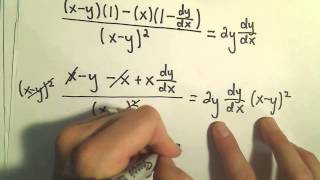 Implicit Differentiation  More Examples 4 [upl. by Wolfson]