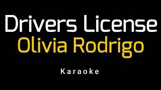 Olivia Rodrigo  Drivers License Karaoke [upl. by Enilehcim]