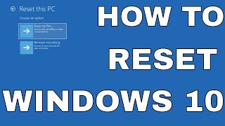 Windows 10 Restoring Your Computer Reset This PC Remove Everything [upl. by Oremar]