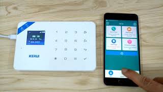 Host KERUI W18 Alarm system WIFI GSM Support IOSANDROID APP [upl. by Buddie]