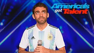 Argentino en Americas Got Talent [upl. by Ayotyal]