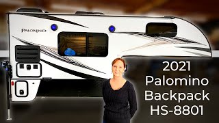 Palomino Backpack HS8801 Truck Camper  2021 Model [upl. by Sweet]