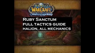 World of Warcraft Ruby SanctumRS Tactics Guide Halion All Tactics 335a WOTLK [upl. by Eniawtna464]