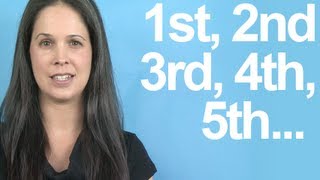 How to Pronounce ORDINAL NUMBERS  American English [upl. by Karen]