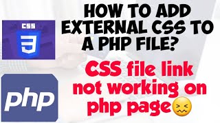 How to link CSS files to a PHP fileCSS file link not working on PHP pageClever Learning [upl. by Chemesh931]