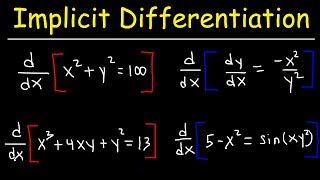 Implicit Differentiation [upl. by Aimat]