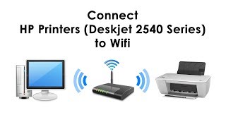 Connect HP Printers Deskjet 2540 Series to Wifi  How to [upl. by Hilary222]