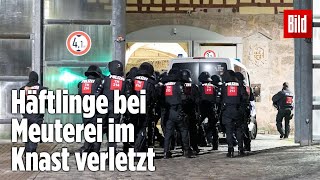 Gefängnismeuterei Polizei stürmt Knast in Thüringen  JVA Untermaßfeld [upl. by Eussoj974]